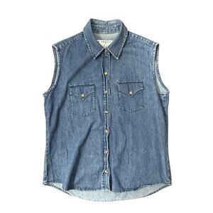 Crazy Cowgirl Women’s Denim Vest Size Medium